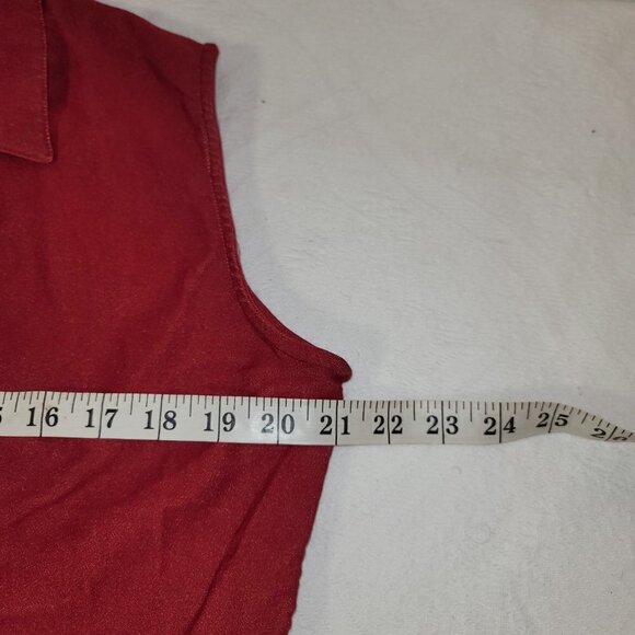 497. Indulgence Vest Red Sz L - Picture 3 of 6
